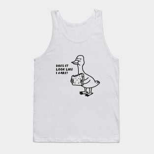 Like I Care? Duck Eats A Sandwich Tank Top